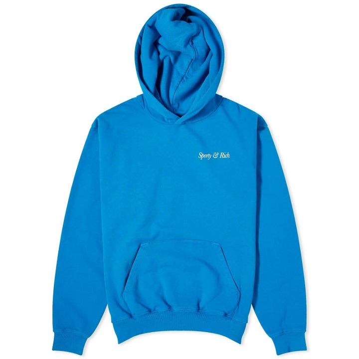 Photo: Sporty & Rich Men's HWCNY Hoodie in Royal Blue/White