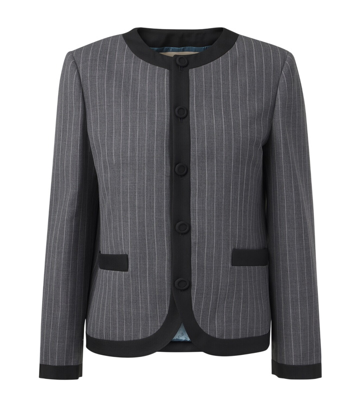 Photo: Valentino Pinstripe virgin wool jacket