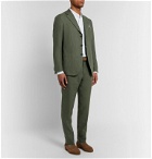 Caruso - Slim-Fit Linen Suit Trousers - Green
