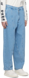 Henrik Vibskov Blue Engineered Jeans