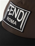 Fendi - Logo-Print Canvas Baseball Cap