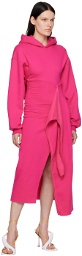 Ottolinger Pink Hooded Midi Dress