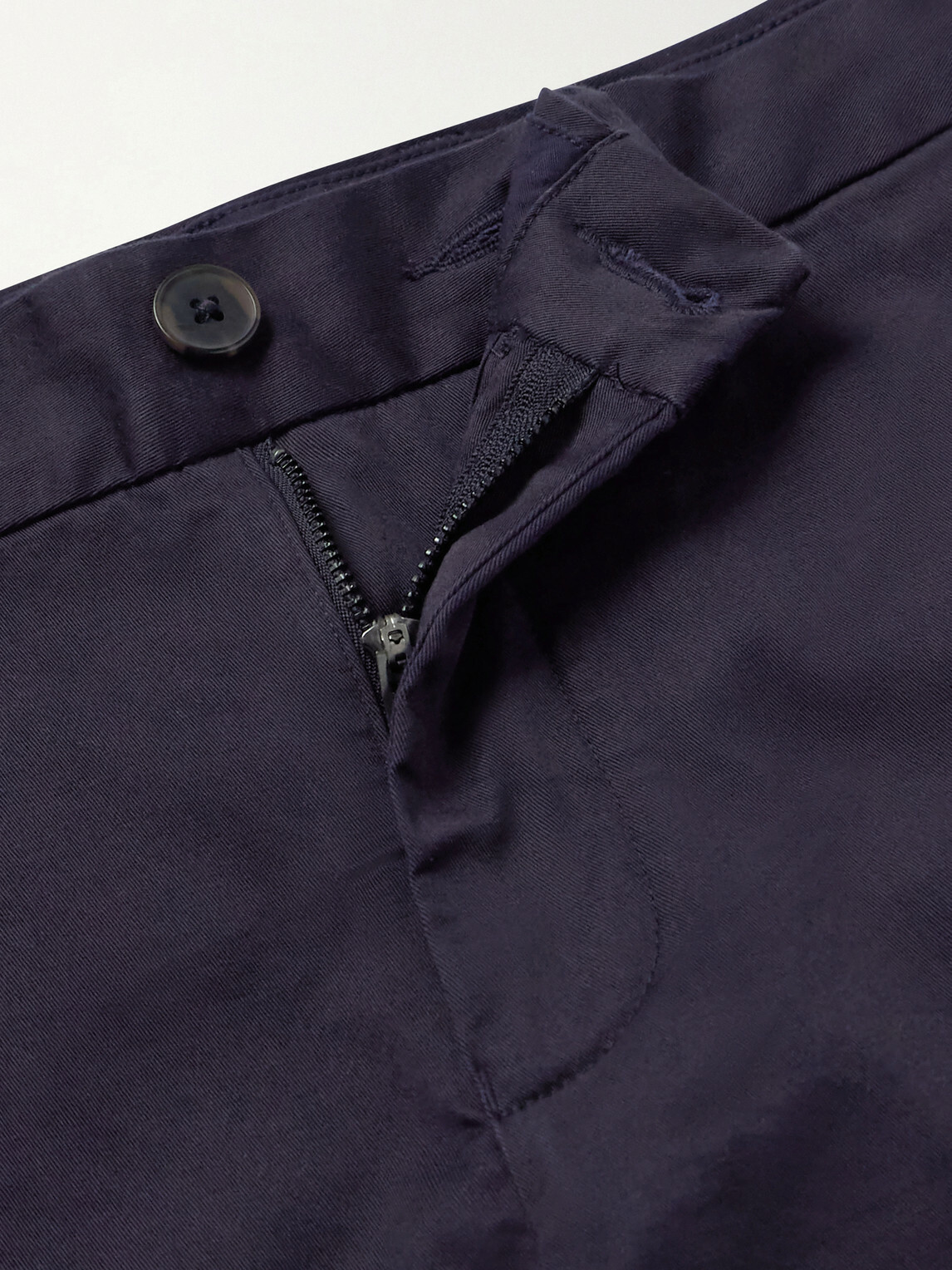 Zegna - Oasi Straight-Leg Linen Shorts - Blue