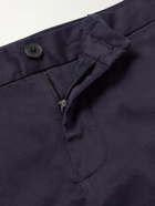 Zegna - Oasi Straight-Leg Linen Shorts - Blue