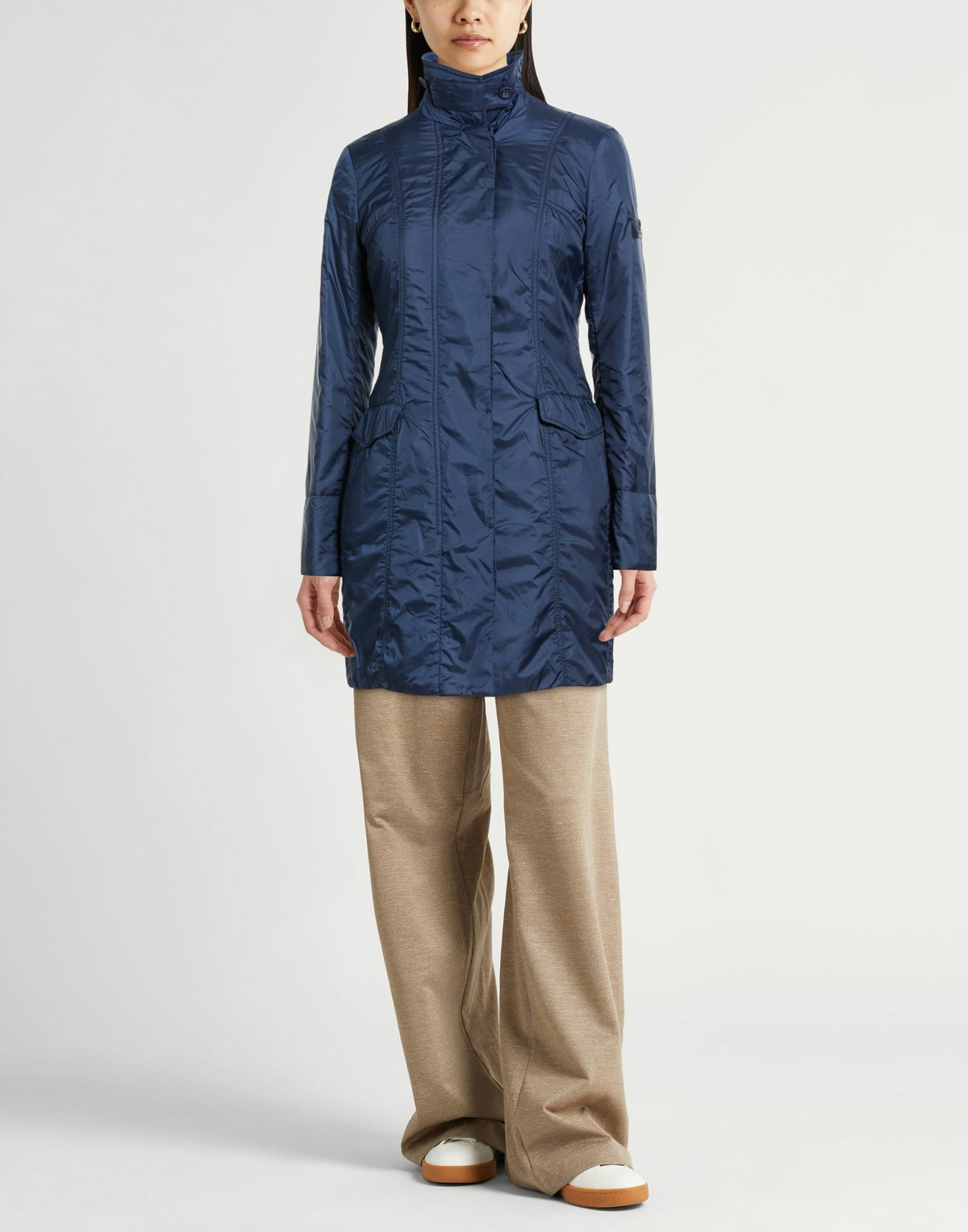 Peuterey Womens Overcoat & Trench Coat in Navy