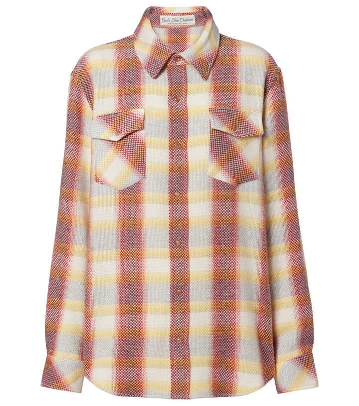 Photo: God's True Cashmere Rose Blume cashmere shirt with sunstone