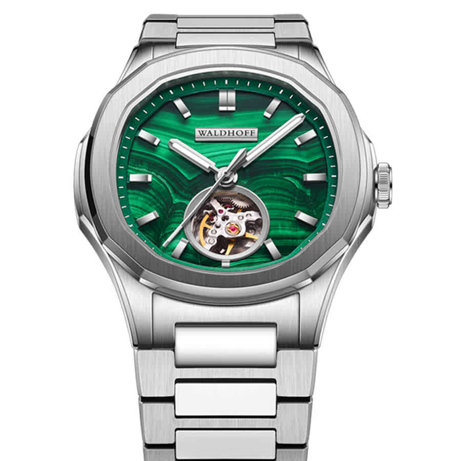 Waldhoff Navigator Automatic Green Malachite Dial Mens Watch MW-22-MA