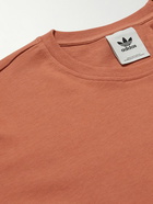 adidas Originals - Ozworld Logo-Embroidered Cotton-Jersey T-Shirt - Orange