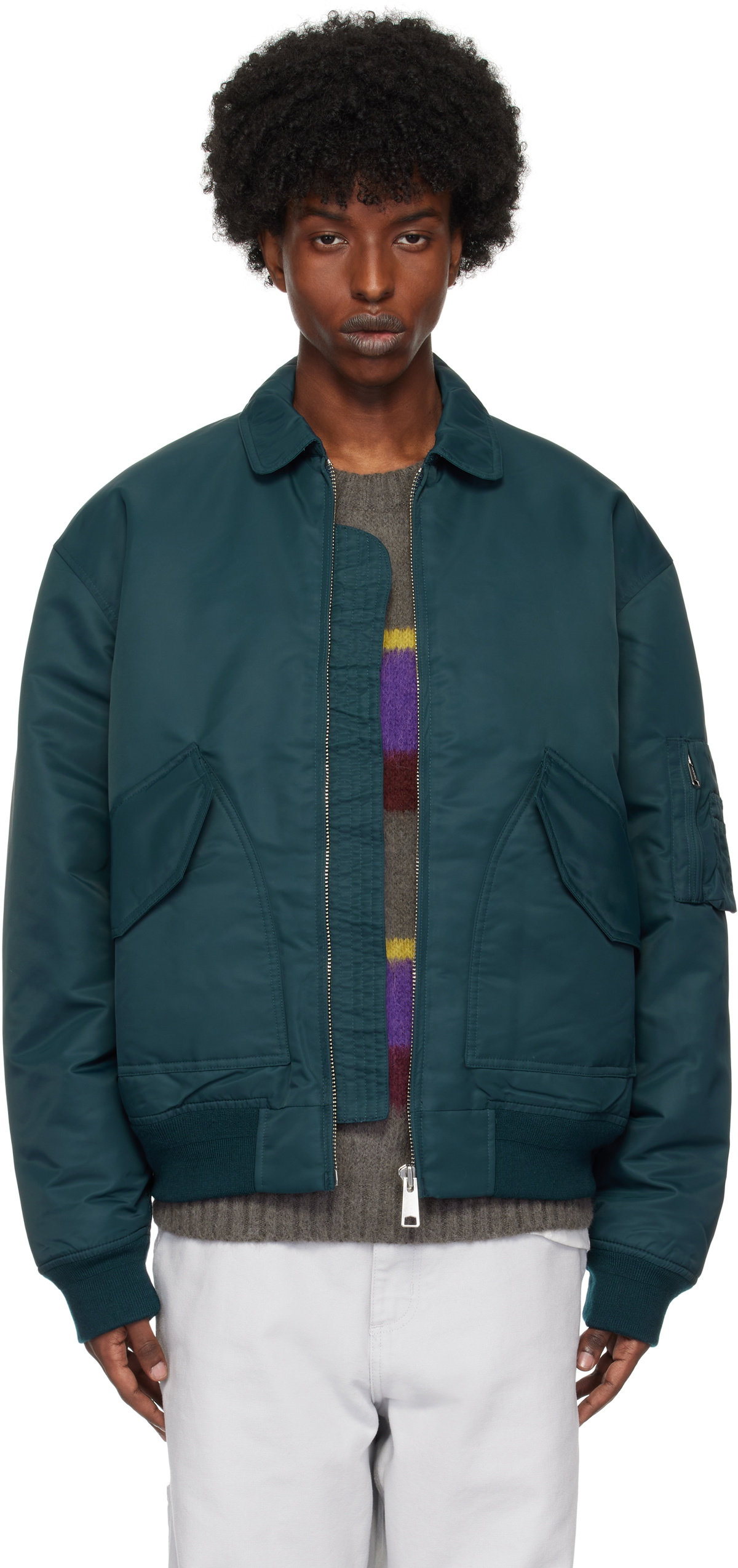 Carhartt Adams MA 1 Bomber Jacket Green Carhartt WIP