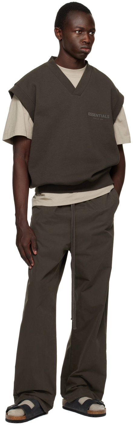 Essentials Gray V-Neck Vest