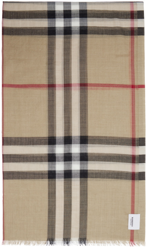 Photo: Burberry Beige Check Scarf