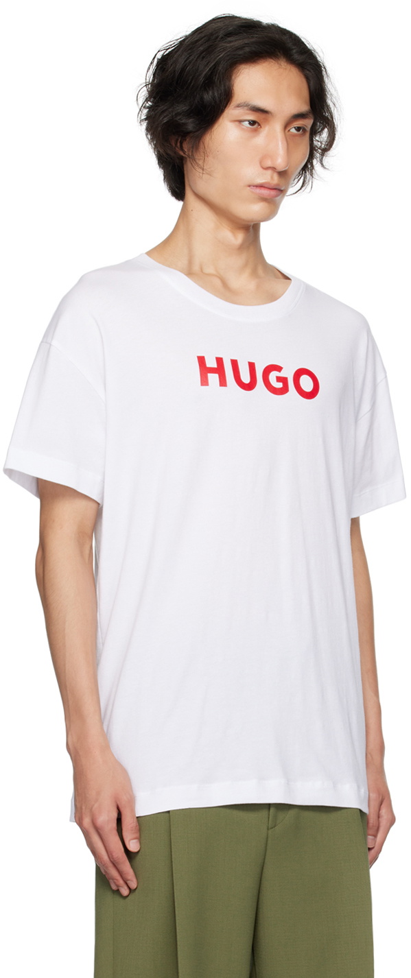 Tシャツ・カットソー HUGO BOSS 'Taut 01' T-shirt White/Black Hugo Boss C-Taut 01 Logo Slim Fit Black T-Shirt | eBay