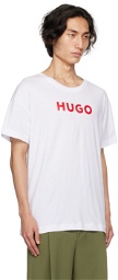 Hugo White Printed T-Shirt