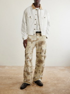 Cherry Los Angeles - Wide-Leg Camouflage-Print Cotton Trousers - Neutrals