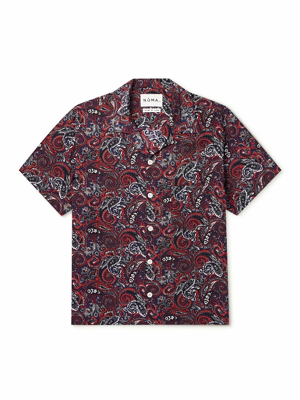 Photo: NOMA t.d. - Camp-Collar Paisley-Print REXCELL® Shirt - Red