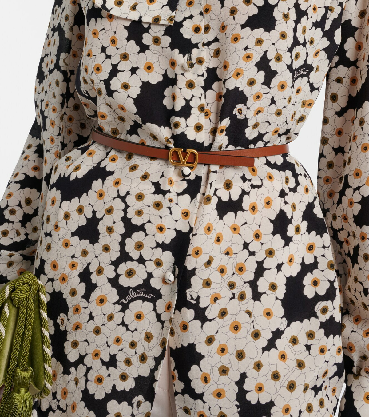 Valentino Garavani VLogo leather belt