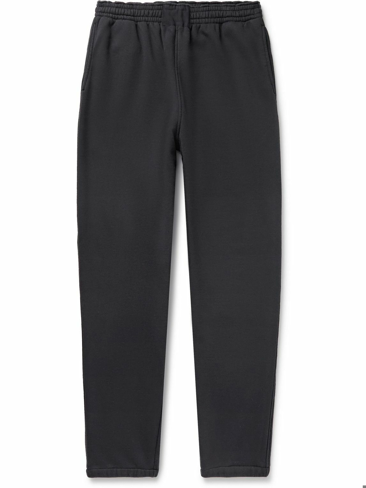 Auralee - Tapered Cotton-Jersey Sweatpants - Black Auralee
