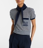 Max Mara Striped cotton-blend jersey T-shirt