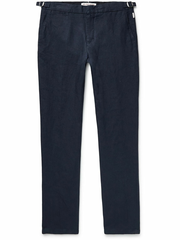 Photo: Orlebar Brown - Griffon Slim-Fit Linen Trousers - Blue