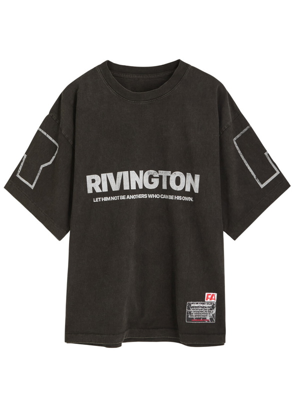 Photo: Rivington Roi Rebis His Own Printed Cotton T-shirt Black