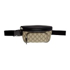 Gucci Black and Beige GG Belt Bag