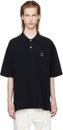 Maison Kitsuné Black Bold Fox Head Polo