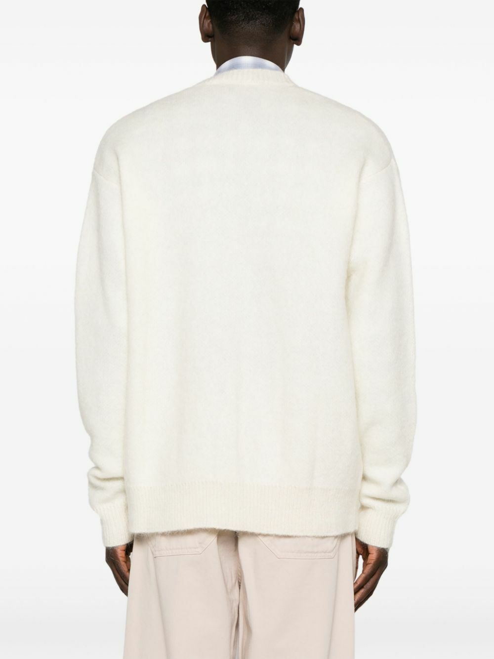 The Frankie Shop Neutral Lucas V-Neck Cardigan