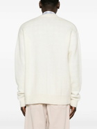 The Frankie Shop Neutral Lucas V-Neck Cardigan
