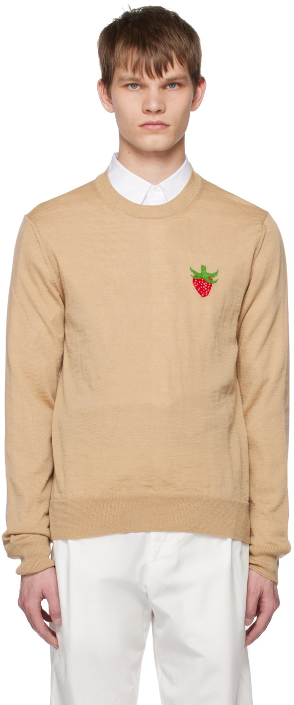 Comme des Garçons Shirt Beige Brett Westfall Edition Sweater