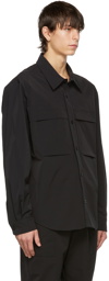 AMI Alexandre Mattiussi Black Patch Pockets Overshirt