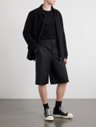 Rick Owens - Straight-Leg Cotton-Blend Canvas Shorts - Black