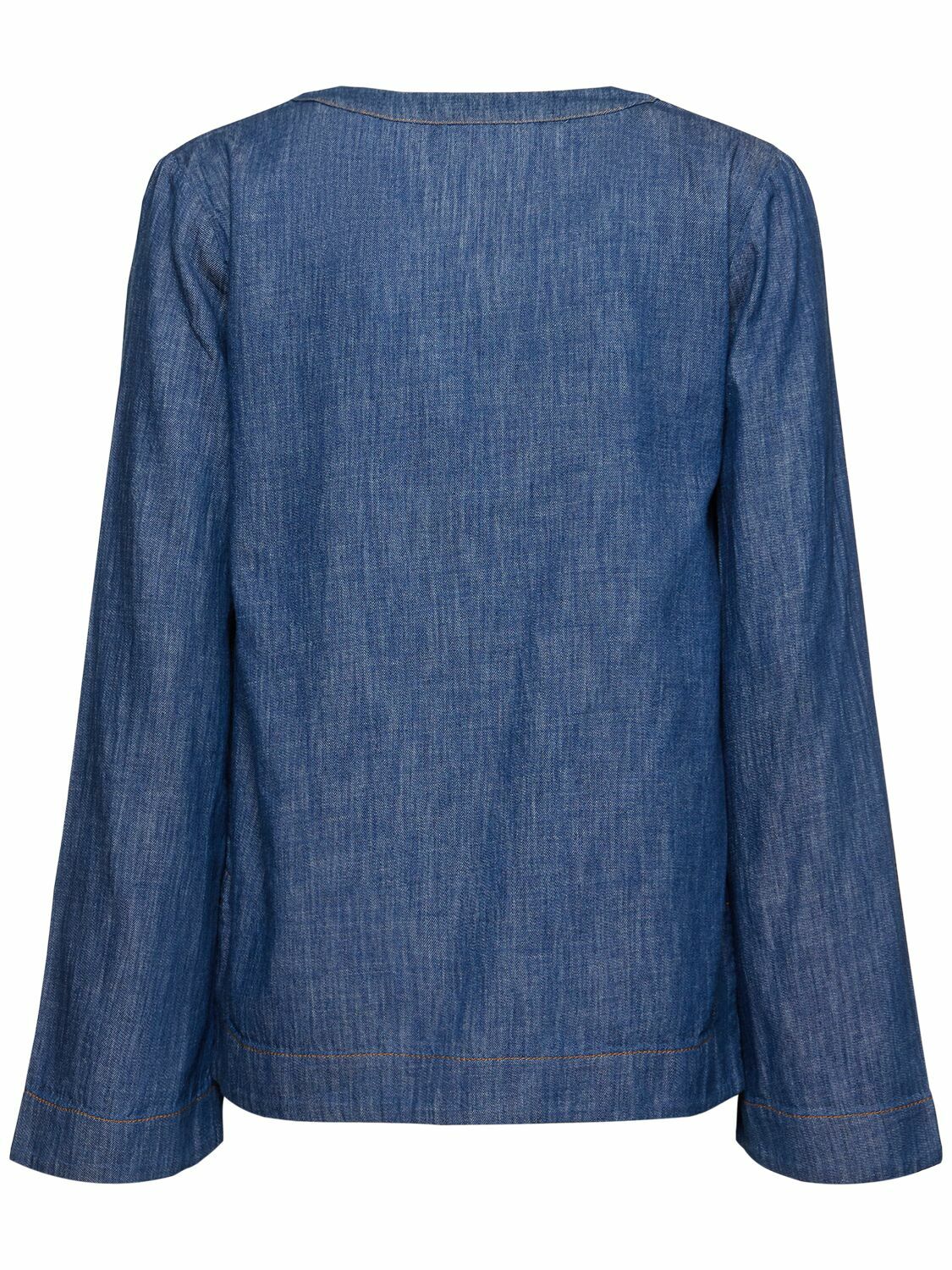 ZIMMERMANN Wylie Stretch Denim Tunic Top Zimmermann