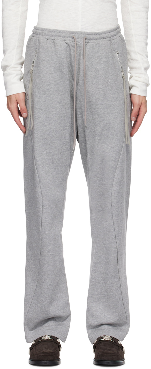 NVRFRGT Gray Twisted Sweatpants