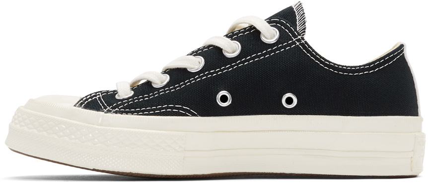 COMME des GARÇONS PLAY Black Converse Edition Half Heart Chuck 70 Low Sneakers