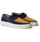 Mr P. - Dennis Two-Tone Suede Boat Shoes - Multi