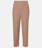 Loro Piana Rose Island cashmere and linen cropped pants
