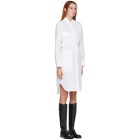 Helmut Lang White Belted Shirt Dress