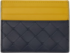 Bottega Veneta Black & Yellow Credit Card Holder