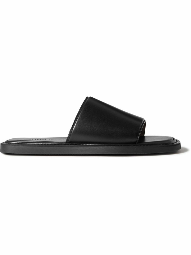 Photo: Bottega Veneta - Leather Slides - Black