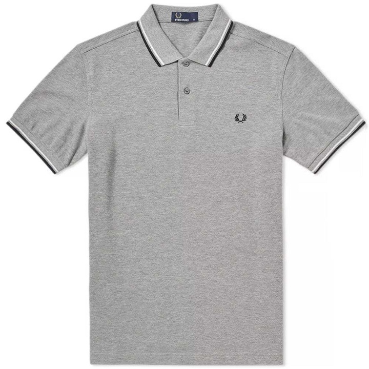 Photo: Fred Perry Twin Tipped Polo Grey