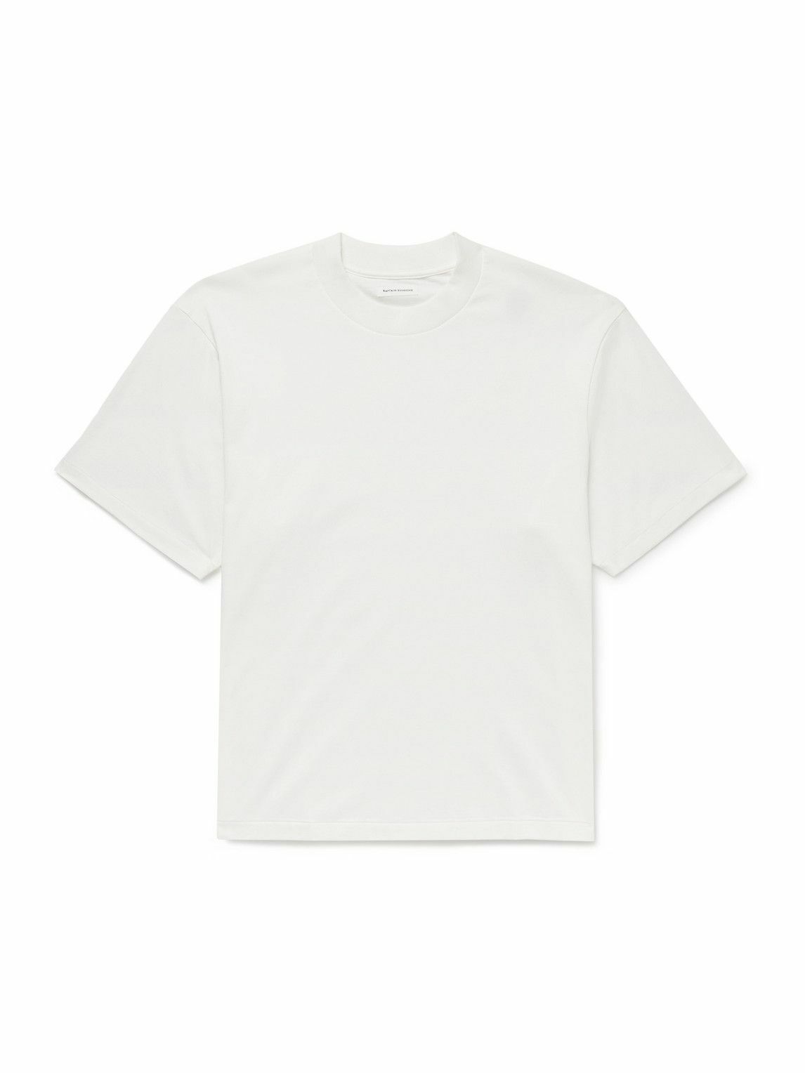 Kaptain Sunshine - Suvin Cotton-Jersey T-Shirt - White
