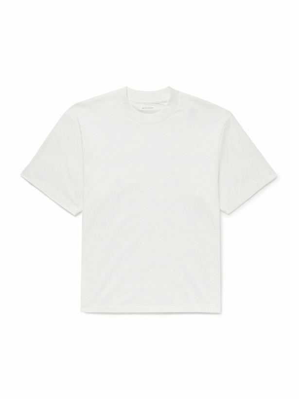 Photo: Kaptain Sunshine - Suvin Cotton-Jersey T-Shirt - White