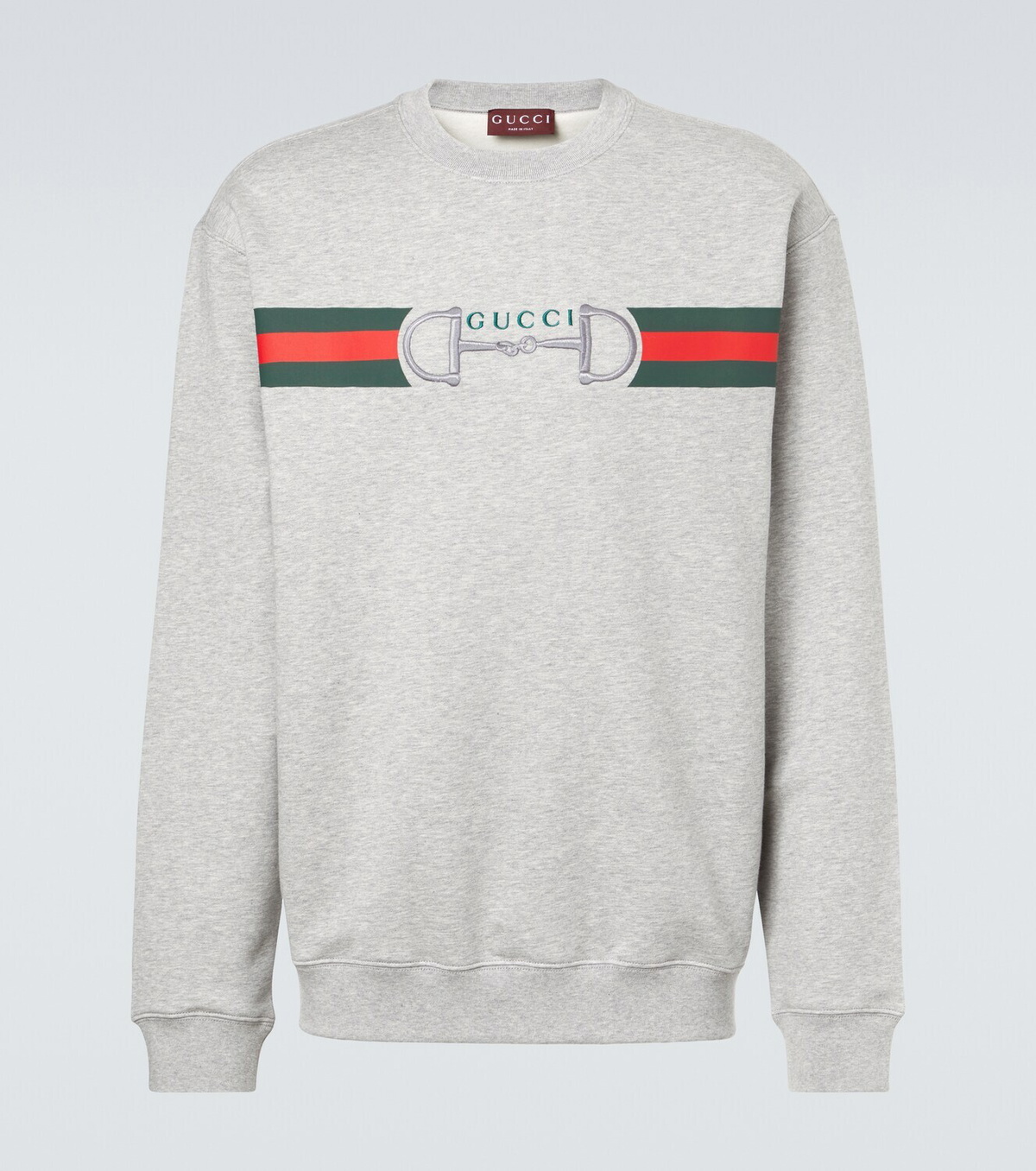 Gucci Web Stripe cotton sweatshirt
