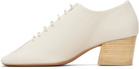 LEMAIRE Off-White Souris Classic 55 Derby Heels