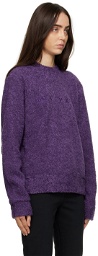 1017 ALYX 9SM Purple Embroidered Sweatshirt