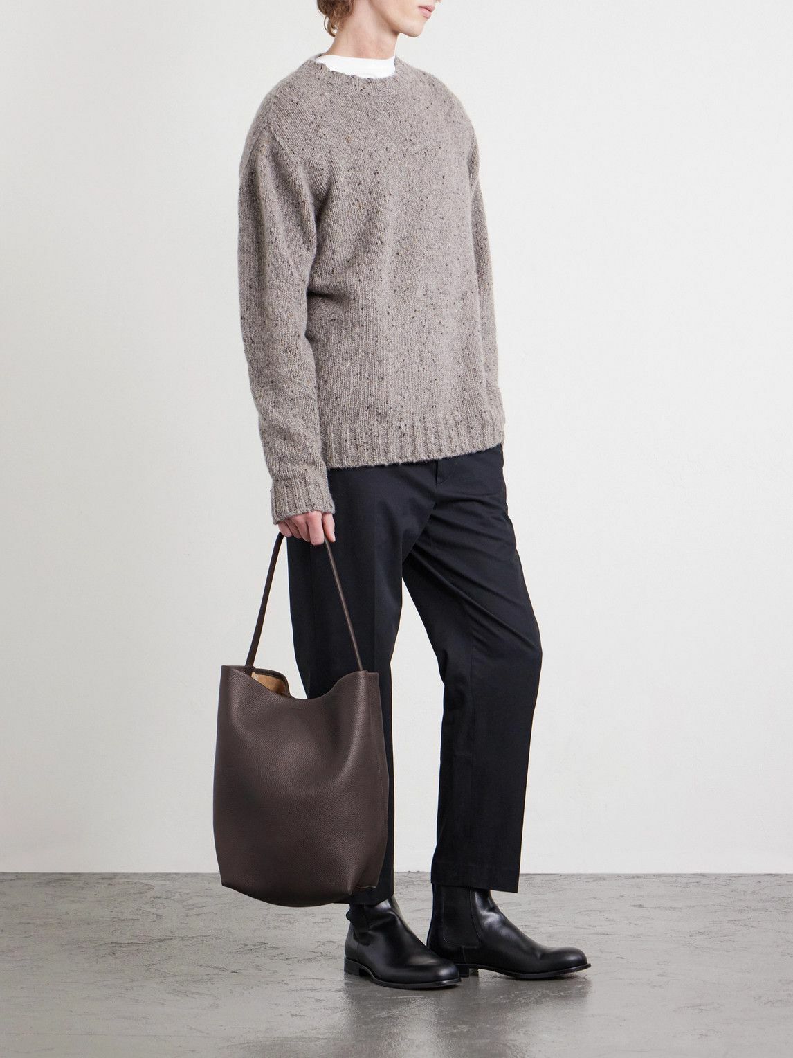 The Row - Large Full-Grain Leather Tote Bag