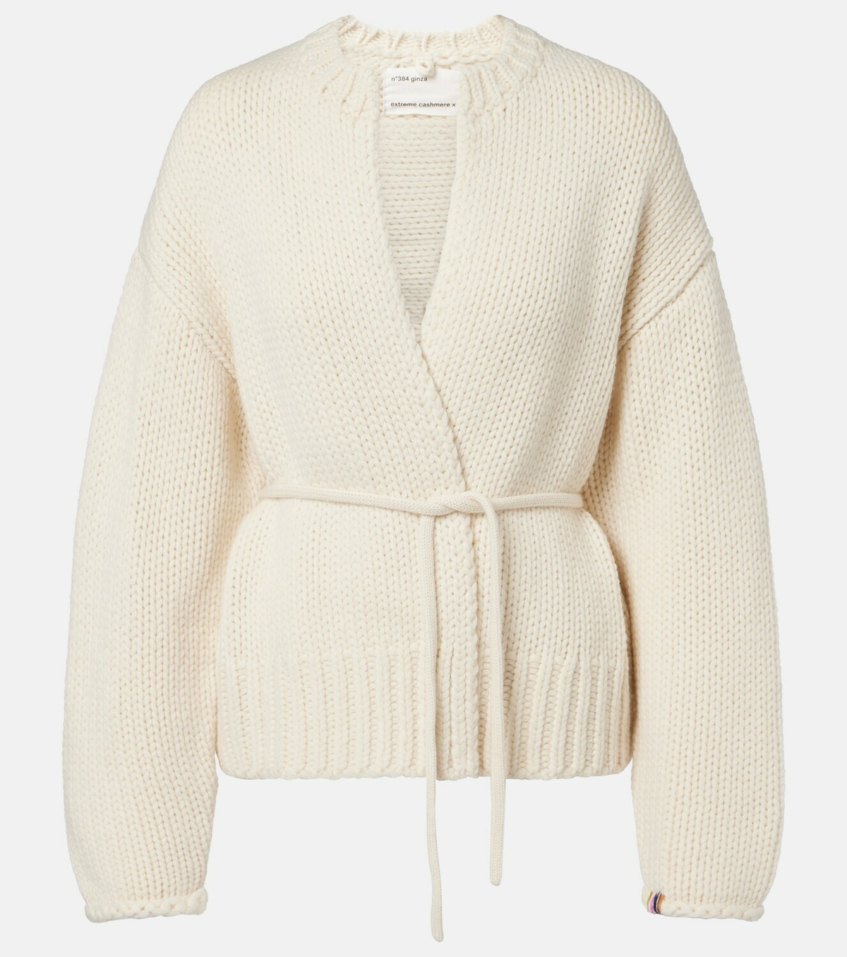 Extreme Cashmere N°384 Ginza cashmere wrap cardigan