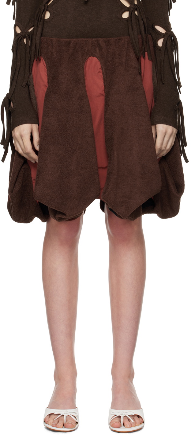 J.Kim Brown Porcelain Figurine Midi Skirt