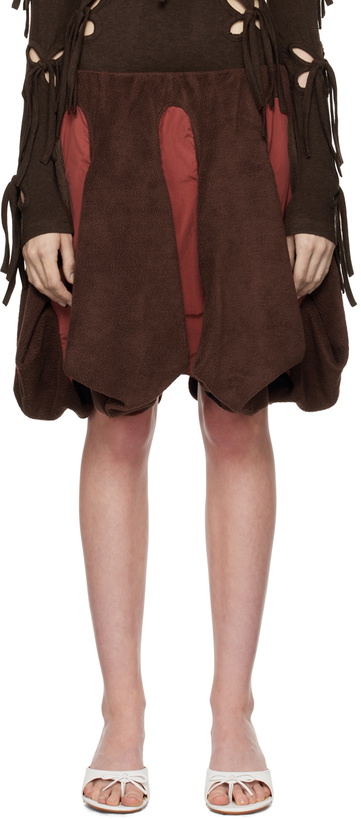 Photo: J.Kim Brown Porcelain Figurine Midi Skirt