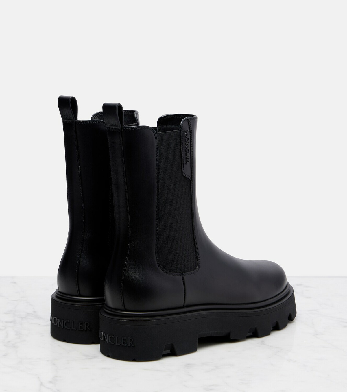 Moncler Aurea leather Chelsea boots